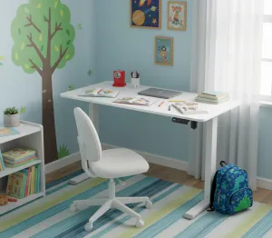Elvisia Elektrický výškovo nastaviteľný písací stôl YLÖS | biela 120 x 60 cm