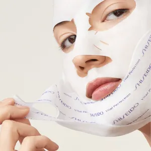 Shiseido Vital Perfection Liftdefine Radiance Face Mask luxusná spevňujúca maska na tvár pre ženy 6x2 ks