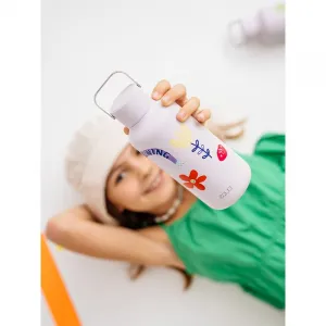 Equa Timeless fľaša na vodu z nehrdzavejúcej ocele malá farba Flower Power 600 ml