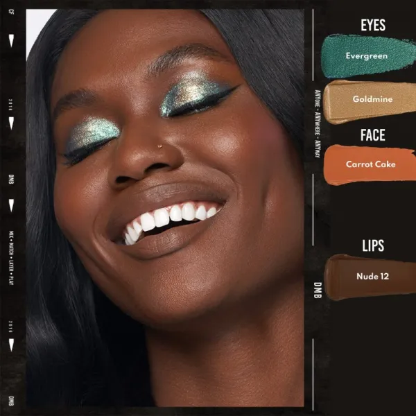 Danessa Myricks Beauty Colorfix Sparklers multifunkčné líčidlo na oči, pery a tvár odtieň Evergreen 10 ml