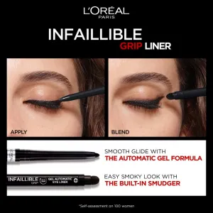 L’Oréal Paris Infaillible Grip 36h Gel Automatic Liner gélová ceruzka na oči s aplikátorom odtieň 260 Matte Black 0.4 g