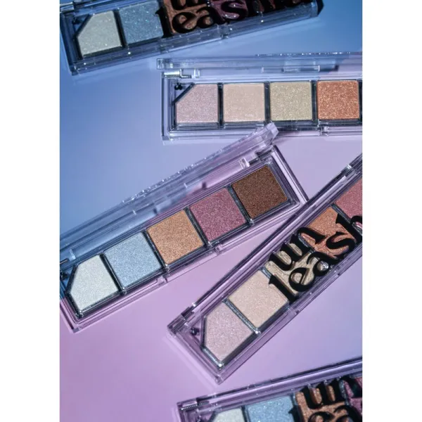 Unleashia Mood Shower Face Palette paletka očných tieňov a rozjasňovačov s perleťovým leskom odtieň NO.101 Ballerino 1 ks