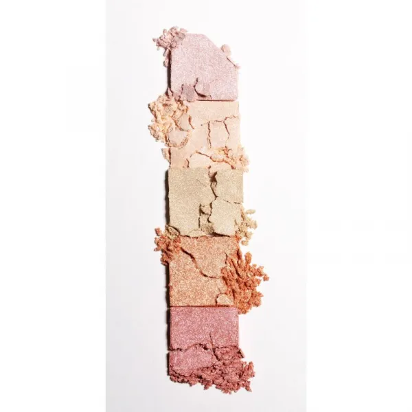 Unleashia Mood Shower Face Palette paletka očných tieňov a rozjasňovačov s perleťovým leskom odtieň NO.100 Ballerina 1 ks