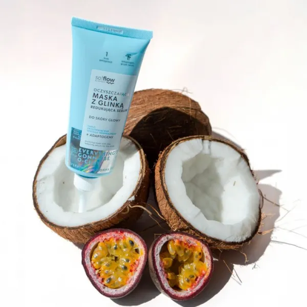 so!flow Purifying Mask Reducing Sebum hĺbkovo čistiaca maska pre mastnú pokožku hlavy 100 ml