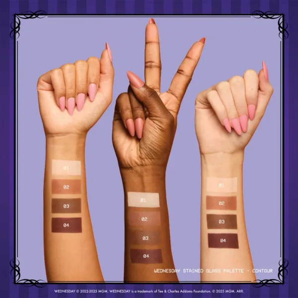 NYX Professional Makeup Wednesday Contour Palette kontúrovacia paletka na tvár 4x2.88 g