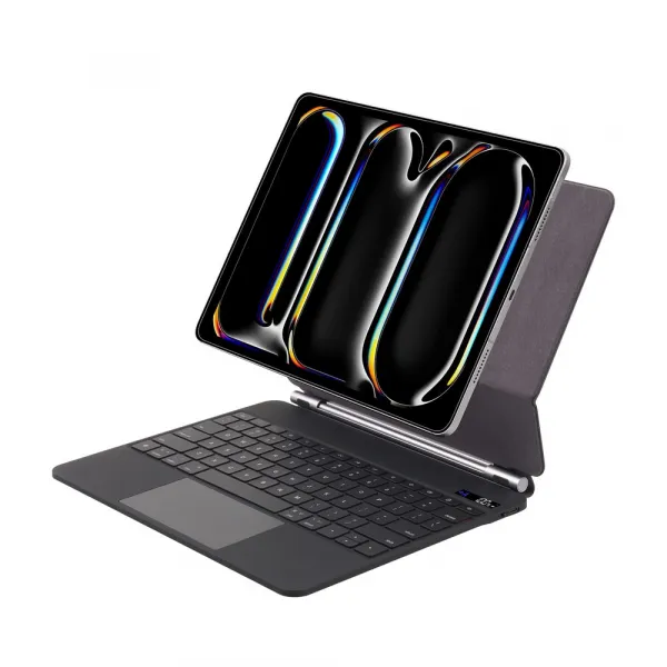 JP Magnetic Keyboard MK01 púzdro na tablet s displejom, iPad Pro 13 2024 / 2025, čierne