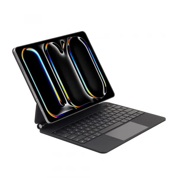 JP Magnetic Keyboard MK01 púzdro na tablet s displejom, iPad Pro 13 2024 / 2025, čierne