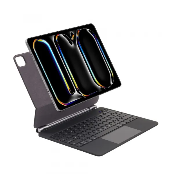 JP Magnetic Keyboard MK01 púzdro na tablet s displejom, iPad Pro 13 2024 / 2025, čierne