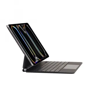 JP Magnetic Keyboard MK01 púzdro na tablet s displejom, iPad Pro 13 2024 / 2025, čierne