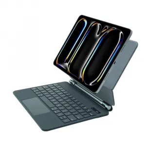 JP Magnetic Keyboard MK01 púzdro na tablet s displejom, iPad Pro 11 2024 / 2025, čierne