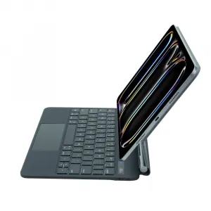 JP Magnetic Keyboard MK01 púzdro na tablet s displejom, iPad Pro 11 2024 / 2025, čierne