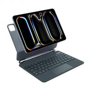 JP Magnetic Keyboard MK01 púzdro na tablet s displejom, iPad Pro 11 2024 / 2025, čierne