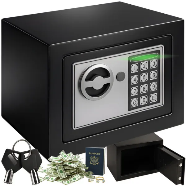 MG Lock trezor na kód, čierny