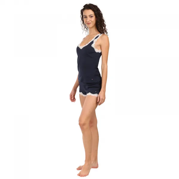 Dámske pyžamo Tommy Hilfiger modré (UW0UW06215 C1G) S