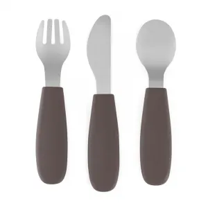 PETITE&MARS Sada príborov s nerezovej ocele Take&Match Bitter Cocoa 12m+