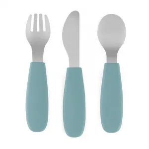 PETITE&MARS Sada príborov s nerezovej ocele Take&Match Frosted Sky 12m+