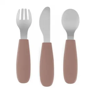 PETITE&MARS Sada príborov s nerezovej ocele Take&Match Velvet Latte 12m+