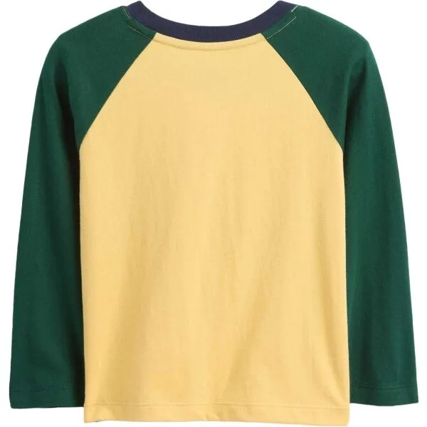 GAP V-FRCH LS LOGO RAGLAN T Detské tričko, žltá, veľkosť