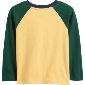 GAP V-FRCH LS LOGO RAGLAN T Detské tričko, žltá, veľkosť
