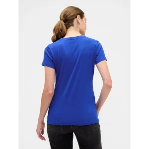 GAP V-FRNCH SS LOGO CLSSC TEE FA25 Dámske tričko, modrá, veľkosť