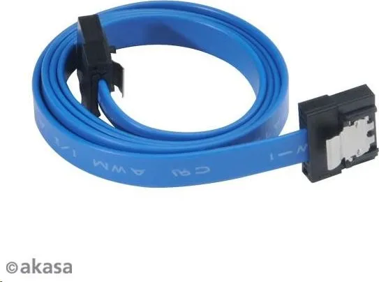 AKASA Super tenký dátový kábel SATA3 pre HDD, SSD a optické mechaniky, modrý, 50 cm