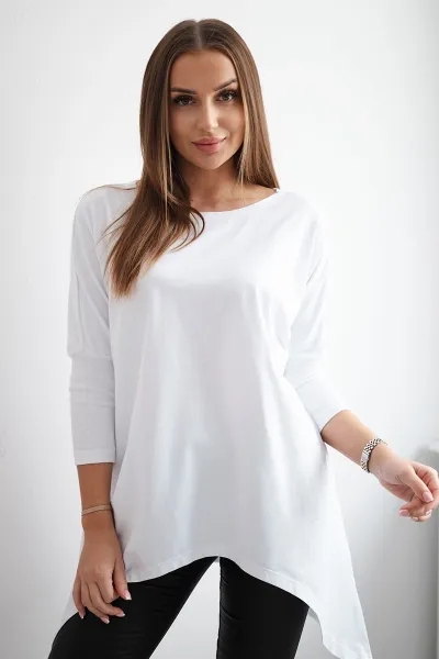 Legínovo Biela oversized blúzka Farba: Modrá, Veľkosť: UNI