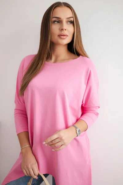 Legínovo Biela oversized blúzka Farba: Modrá, Veľkosť: UNI