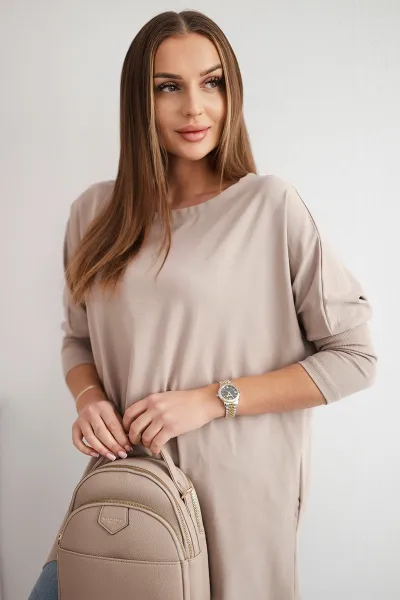 Legínovo Biela oversized blúzka Farba: Modrá, Veľkosť: UNI