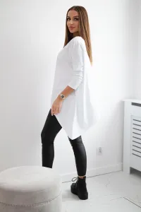 Legínovo Biela oversized blúzka Farba: Modrá, Veľkosť: UNI