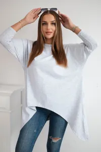 Legínovo Biela oversized blúzka Farba: Modrá, Veľkosť: UNI