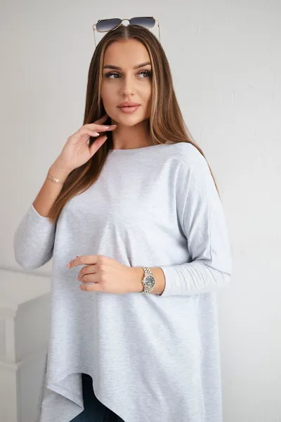 Legínovo Biela oversized blúzka Farba: Modrá, Veľkosť: UNI