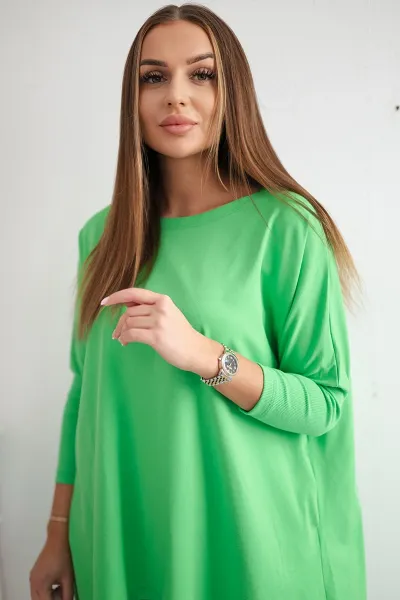 Legínovo Biela oversized blúzka Farba: Modrá, Veľkosť: UNI