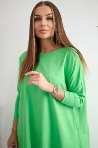 Legínovo Biela oversized blúzka Farba: Modrá, Veľkosť: UNI