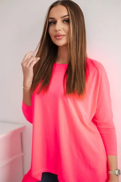 Legínovo Biela oversized blúzka Farba: Modrá, Veľkosť: UNI