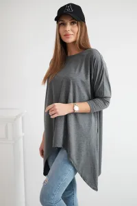 Legínovo Biela oversized blúzka Farba: Modrá, Veľkosť: UNI
