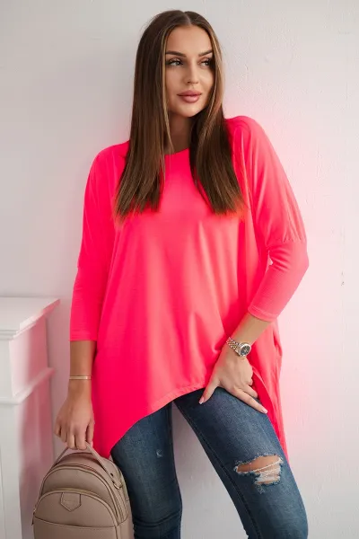 Legínovo Biela oversized blúzka Farba: Modrá, Veľkosť: UNI
