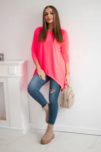Legínovo Biela oversized blúzka Farba: Modrá, Veľkosť: UNI