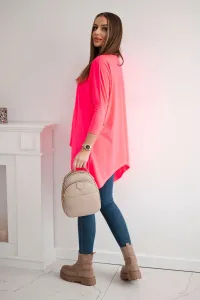Legínovo Biela oversized blúzka Farba: Modrá, Veľkosť: UNI