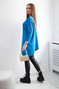 Legínovo Biela oversized blúzka Farba: Modrá, Veľkosť: UNI