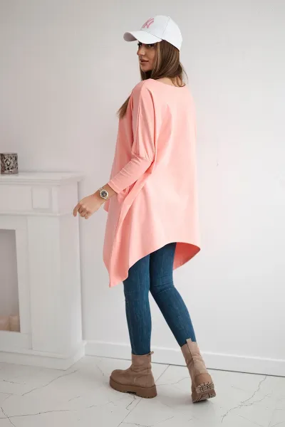 Legínovo Biela oversized blúzka Farba: Modrá, Veľkosť: UNI