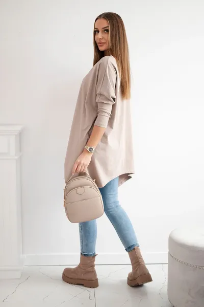 Legínovo Biela oversized blúzka Farba: Modrá, Veľkosť: UNI