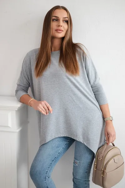 Legínovo Biela oversized blúzka Farba: Modrá, Veľkosť: UNI