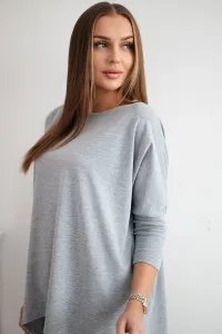 Legínovo Biela oversized blúzka Farba: Modrá, Veľkosť: UNI