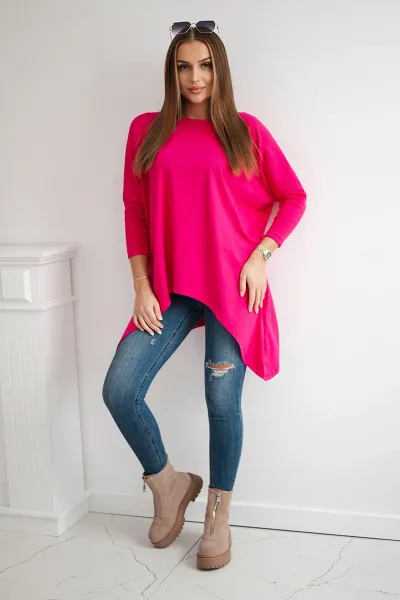 Legínovo Biela oversized blúzka Farba: Modrá, Veľkosť: UNI