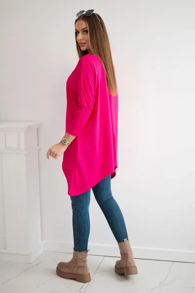 Legínovo Biela oversized blúzka Farba: Modrá, Veľkosť: UNI