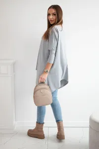 Legínovo Biela oversized blúzka Farba: Modrá, Veľkosť: UNI