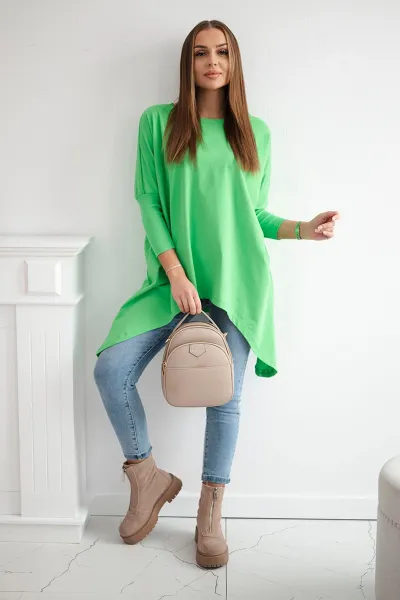 Legínovo Biela oversized blúzka Farba: Modrá, Veľkosť: UNI
