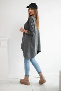 Legínovo Biela oversized blúzka Farba: Modrá, Veľkosť: UNI