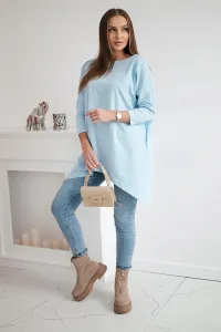 Legínovo Biela oversized blúzka Farba: Modrá, Veľkosť: UNI