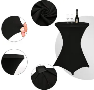 Obrus ​​na cateringový stôl čierny 80 cm